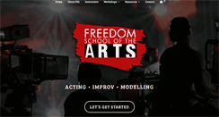 Desktop Screenshot of freedomschoolofthearts.com