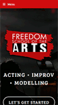 Mobile Screenshot of freedomschoolofthearts.com